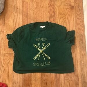Aspen Ski Club PJ Crop Top